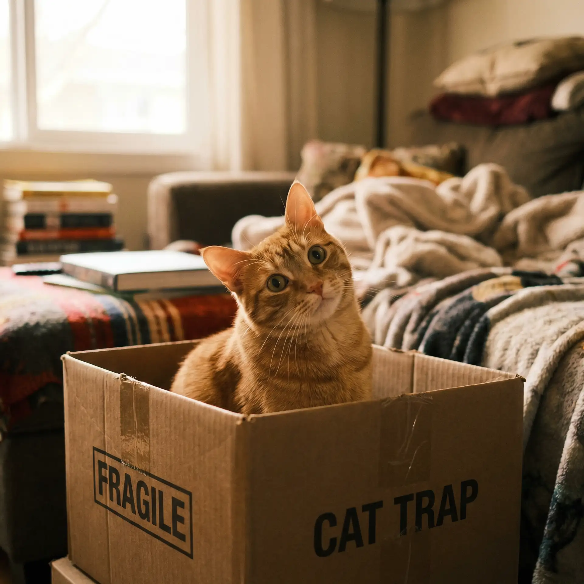 橘猫躲在纸箱里 - 亲爱的老师5高清电影